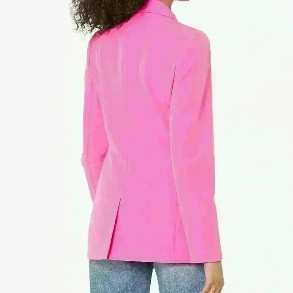 NWOT The Drop Women's Blake Long Blazer – Classic Fit, Machine Washable, Size XL - Picture 2 of 4